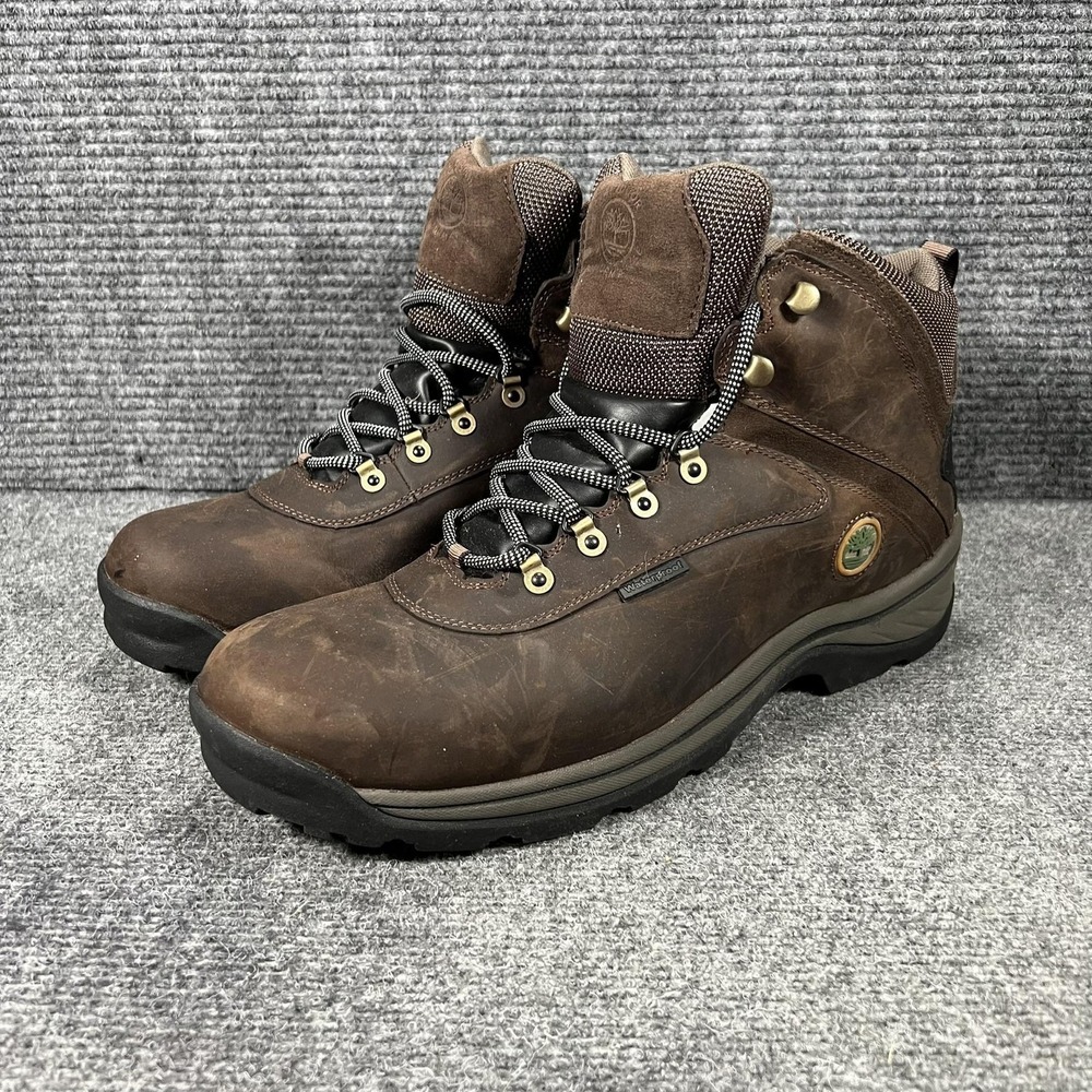 Timberland Boots Mens Size 15 Brown Leather Waterproof Hiking Outdoor 12135